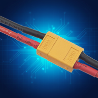 Connecteur XT60 Jaune XT60E-M XT60E-F Mâle Femelle 2P Cuivre Nylon Adaptateur d'alimentation CC IP67 pour Batterie Lipo RC Drone de Course FPV