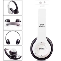 Nouvelle offre spéciale P47 casque sans fil 5.0 BT carte mémoire pour casque avec micro écouteur et casque