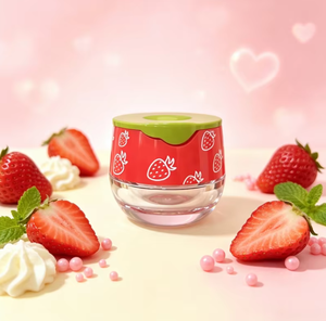 ISMAN Contenants vides pour baume à lèvres (pastèque, pomme), emballages mignons pour gommage à lèvres, pots à crème au miel avec cuillère et brosse 6g - Product Image 2