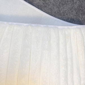 YUELIAN Jupe de sapin de Noël blanche de 28 pouces, couvre-socle en peluche écologique, personnalisable, directement de l'usine, pour les fêtes - Product Image 3