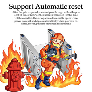Volautomatisch Toegangscontrolesysteem Draaihek Tourniquet Snelheidsbarrière - Product Image 4