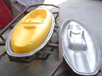 Kayaks rotomoulé polyéthylène plastique bateau de pêche moule skiff pêche canoë/kayak avec moteur jet boat moule