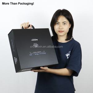 Crown Win Luxury Black Box Imprimante portable, coffret cadeau en mousse parfumée, valise, fermeture magnétique, éponge gaufrée biodégradable, papier rigide - Product Image 1