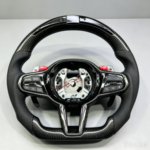 Volante Deportivo M de Carbono con LED y Calefacción Personalizado para <span class=keywords><strong>BMW</strong></span> G11 G12 G13 G15 G16 G30 G31 G32 F10 G38 G01 G06, Actualización de Antiguo a Nuevo - Product Image 1
