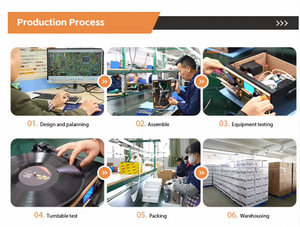 مشغل أسطوانات فينيل كلاسيكي 9 في 1 من دوساوند مع مشغل أقراص مدمجة وكاسيت وتشغيل فيديو عبر USB - Product Image 6