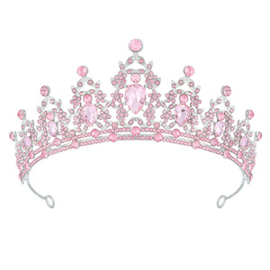 <span class=keywords><strong>Diamant</strong></span> Accessoire Filles Diadèmes Alliage Coloré Étincelant Pageant Couronne De Luxe Cristal Diadème - Product Image 5