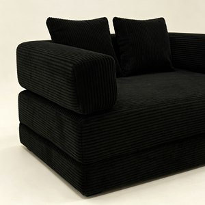 Sofá Cama <span class=keywords><strong>2</strong></span> en 1 de Diseño Moderno, Sofá Cama Extensible Comprimido Tamaño King Size - Product Image 4