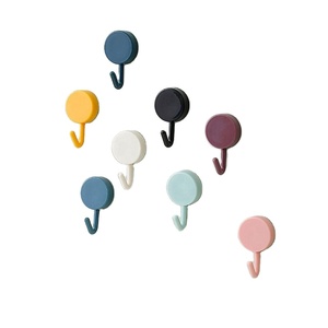 Crochet mural auto-adhésif solide <span class=keywords><strong>sans</strong></span> perçage <span class=keywords><strong>manteau</strong></span> sac salle de bain <span class=keywords><strong>porte</strong></span> cuisine serviette cintre crochets maison stockage accessoires - Product Image 1