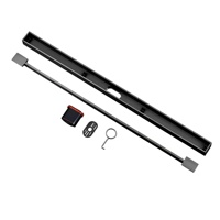 Drain de douche linéaire étroit moderne 600 mm en acier inoxydable brossé, insert carrelable, anti-odeur, pour salle de bain et hôtel, garantie 5 ans