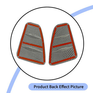 Para <span class=keywords><strong>Fiat</strong></span> 500 de <span class=keywords><strong>2021</strong></span> a 2023, Accesorios Exteriores de Fibra de Carbono Real, Cubierta Decorativa Central para la Luz Trasera - Product Image 4