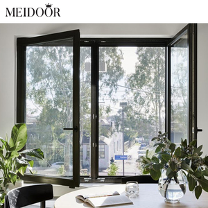 Meidoor <span class=keywords><strong>Finestra</strong></span> a Battente Moderna <span class=keywords><strong>in</strong></span> Alluminio con Design <span class=keywords><strong>in</strong></span> <span class=keywords><strong>Legno</strong></span>, Doppio Isolamento, Griglia <span class=keywords><strong>Decorativa</strong></span> Interna e Vetro Temperato, Stile Americano - Product Image 1