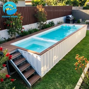 <span class=keywords><strong>Piscine</strong></span> familiale surélevée en fibre de verre de 20 pieds, personnalisée, <span class=keywords><strong>pour</strong></span> jardin, <span class=keywords><strong>piscine</strong></span> extérieure préfabriquée en conteneur maritime de 40 pieds - Product Image 3