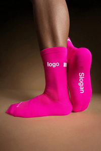 Tùy chỉnh thiết kế logo nén chạy Vớ chất lượng cao đàn hồi đi xe đạp vớ Aero thể thao chuyên nghiệp cầu thủ nặng vớ người đàn ông - Product Image 3