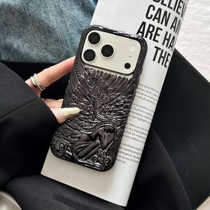 Custodia Protettiva 3D Placcata Smerigliata con Ali d'Angelo Personalizzata per iPhone 17 Pro Max, Compatibile con iPhone 17 16 15 14 13 12 Pro - Product Image 5
