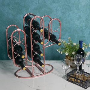 Estante de Vino de Metal de Gran Capacidad para 10 Botellas, Diseño de <span class=keywords><strong>Cactus</strong></span>, Personalizado, Soporte para Botellas de Vino, Exhibidor de Botellas de Vino - Product Image 6