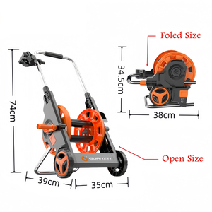 <b>Foldable</b> Outdoor Reel <b>Cart</b> for Outside Portable with Wheels - Product Image 2