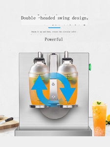 Nieuwe 220V Melkthee Shaker Dubbele Bekers RVS Bubble Tea Machine Eenvoudig te bedienen - Product Image 4