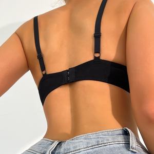 Crochet arrière respirant <span class=keywords><strong>de</strong></span> couleur unie <span class=keywords><strong>de</strong></span> haute qualité et soutiens-gorge <span class=keywords><strong>de</strong></span> levage des <span class=keywords><strong>yeux</strong></span> pour dames - Product Image 5