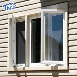 एल्यूमीनियम स्विंग विंडो के साथ स्क्रीन बाहरी बाहर खोलने के लिए फ्रेंच कैसीमेंट विंडो के साथ डबल ग्लेज़ेड कैसमेंट विंडो - Product Image 2