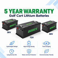 Baterai Golf Cart 72V 105Ah LiFePO4 Kit Baterai Lithium Daya Tinggi Smart BMS Bluetooth untuk Golf Cart Listrik Buggy