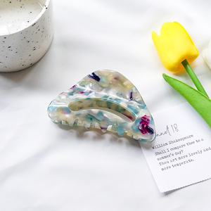 Ins Beautiful – pinces à cheveux en acétate multicolores, 9cm, <span class=keywords><strong>crabe</strong></span> en coquille de tortue pour cheveux épais et longs - Product Image 6