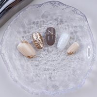 Automne et hiver, 10 pièces de faux ongles faits à la main, sur mesure, nouveau design, ongles artificiels, vente en gros directe