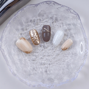 Automne et <span class=keywords><strong>hiver</strong></span>, 10 pièces de faux ongles faits à la main, sur mesure, nouveau design, ongles artificiels, vente en gros directe - Product Image 2