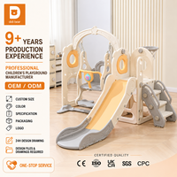 Ensemble de toboggan et balançoire en plastique pour enfants, petit jouet de terrain de jeu pour bébé, cadeau d'anniversaire pour la maison, la maternelle, équipement de jeu pour enfants