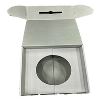 Boîte à chapeau pliable noire durable pour chapeau Fedora, emballage pour chapeau