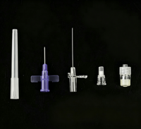 Cannule IV vétérinaire jetable 22G-26G anti-fuite stérile certifiée CE pour la transfusion de liquides en chirurgie d'urgence chez le chien/le chat