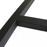 Pied de table à manger en fonte noire personnalisée en forme de H pièces d'emboutissage de métal en aluminium industriel moderne pour cuisine salon