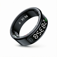2026 Smart Rings mit KI-OLED-Display, App-Steuerung, Android/iOS, IP68 Wasserdicht, Fitness-Tracker, Herzfrequenz- und Schlafüberwachung, Edelstahl