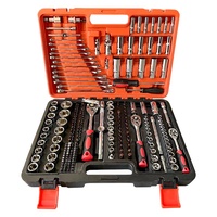 Juego Completo de Herramientas Mecánicas de 216 Piezas para Automoción y Bricolaje con Llaves y Vasos