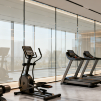 Miroir de sécurité à prix abordable avec support en vinyle et bord poli plat pour applications en salle de sport, fitness et studio de danse