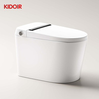 Inodoro Inteligente de Cerámica con Descarga Potenciada por Aire, Sensor de Pie, Sifón, WC de Una Pieza, Limpieza de Ano y Vagina, OEM