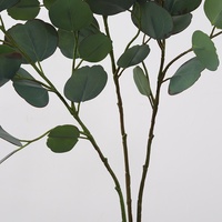 Grensoverschrijdende simulatie zijdeachtige eucalyptusblad dubbelzijdige 80cm DIY decoratie bloemstuk eucalyptus