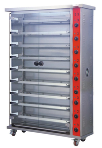 Four à rôtisserie électrique en acier inoxydable avec dispositif d'allumage électronique indépendant pour chaque niveau - Product Image 5