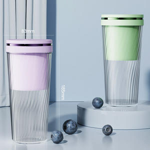 强力电动充电式 350 毫升便携式搅拌机榨汁机不锈钢刀片 1200 毫安电池适用于冰沙、奶昔、果汁 - Product Image 2