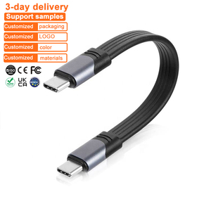 LUNG KAY Portable FPC Charging Cable <strong>USB</strong> <strong>3</strong>.2 Gen 2 20Gbps Data Transfer 100W PD Fast Charge Flat Type C Data Cables for Tablet - Product Image 1