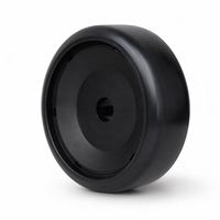Rueda de plástico resistente AP2000 de fábrica china, 7.1*2.1 pulgadas, rueda sólida con núcleo de plástico antipinchazos para carrito de transporte