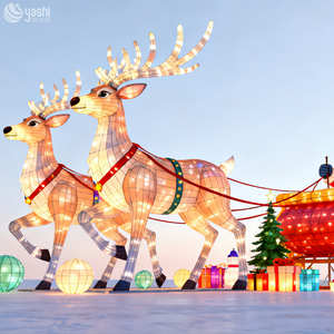 Solución de Iluminación Integral: Trineo de Renos Navideños Inmersivos, Farol Festivo para Paisajes de Parques y <span class=keywords><strong>Destinos</strong></span> - Product Image 6