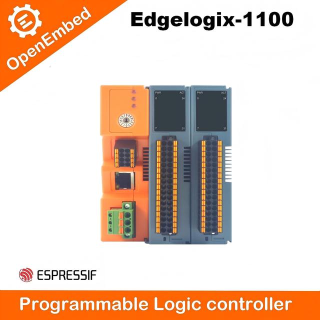 WiFi/RS485 Industrial IoT Gateway Ethernet 4G LTE GPS PLC Programmable Controller EdgeLogix-1100 (IO Expandable) ESP32-S3 16MB