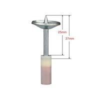 100 pièces 200 pièces 27 mm 32 mm 42 mm Clous ronds en acier pour pistolet à clous manuel, clous de fixation pour plafond, diamètre 7,3 mm pour mini pistolet à clous