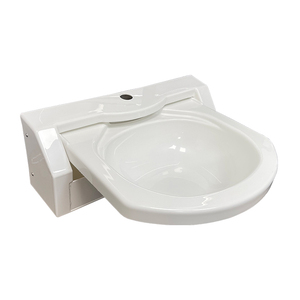 Lavabo pieghevole JDA in acrilico bianco a vasca singola con rubinetto <span class=keywords><strong>per</strong></span> <span class=keywords><strong>camper</strong></span>, roulotte, caravan, imbarcazioni - Product Image 1