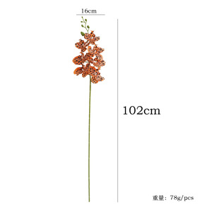 Orchidée Phalaenopsis Artificielle Yibo People, 7 Têtes Rayées Noires et Blanches et Têtes Léopard, Décoration Haut de Gamme pour la Maison et les Mariages - Product Image 5