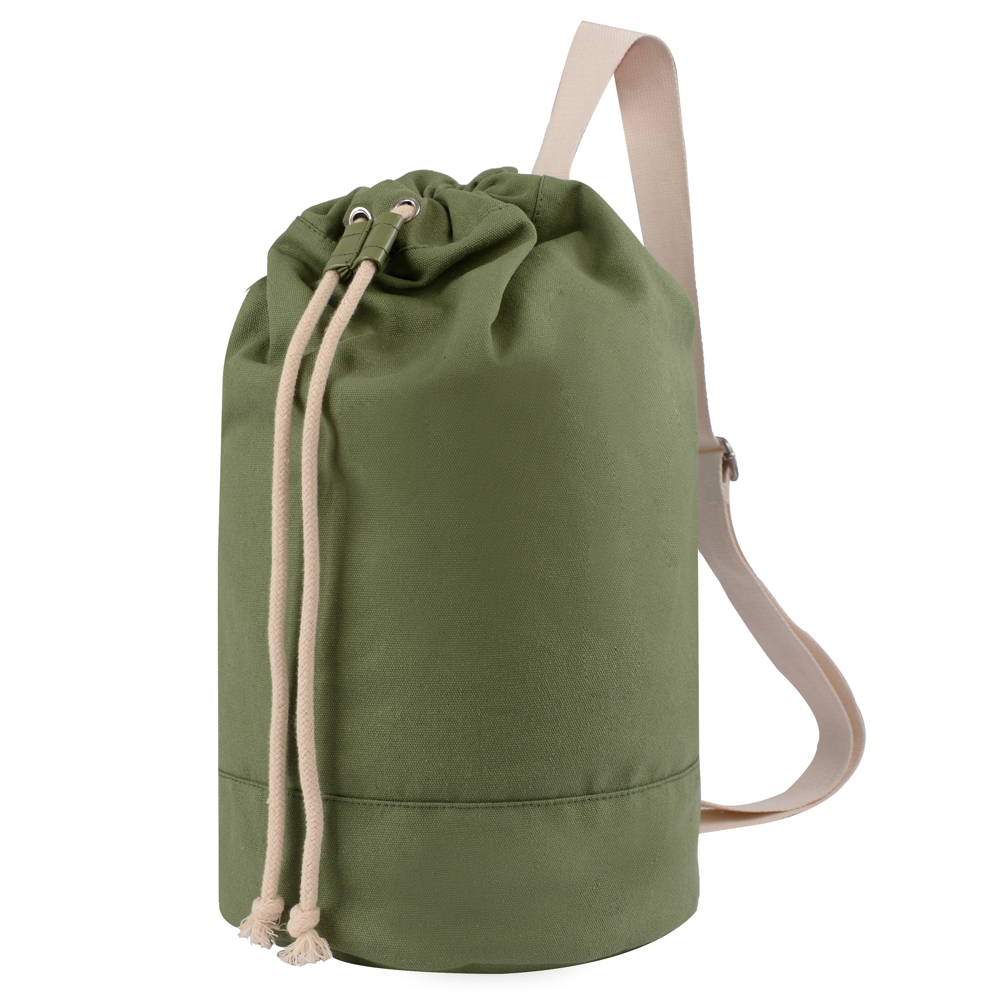 Large Capacity Drawstring Women's Canvas Messenger Bag
