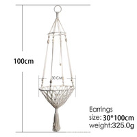 Tissé à la main écologique moderne suspendu nid de chat filet pour animaux de compagnie panier pour chat mural utilisation intérieure