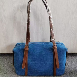 Borsa Casual da Donna <span class=keywords><strong>AIL</strong></span> Personalizzata dal Designer, Moda Estiva con Chiusura <span class=keywords><strong>a</strong></span> Cerniera, Grande Capacità, Borsa <span class=keywords><strong>a</strong></span> Spalla e Sottobraccio in Denim - Product Image 4
