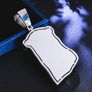 925 Ayar Gümüş veya Pirinç İsa Kolye Özel Tasarım Buzlu Kolye Altın Kaplama Hip-hop Takı Laboratuvar Elması İsa Figürlü Kolye Mozanit - Product Image 4