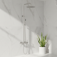 Mitigeur de douche thermostatique en acier inoxydable, robinet de douche apparent européen pour salle de bain